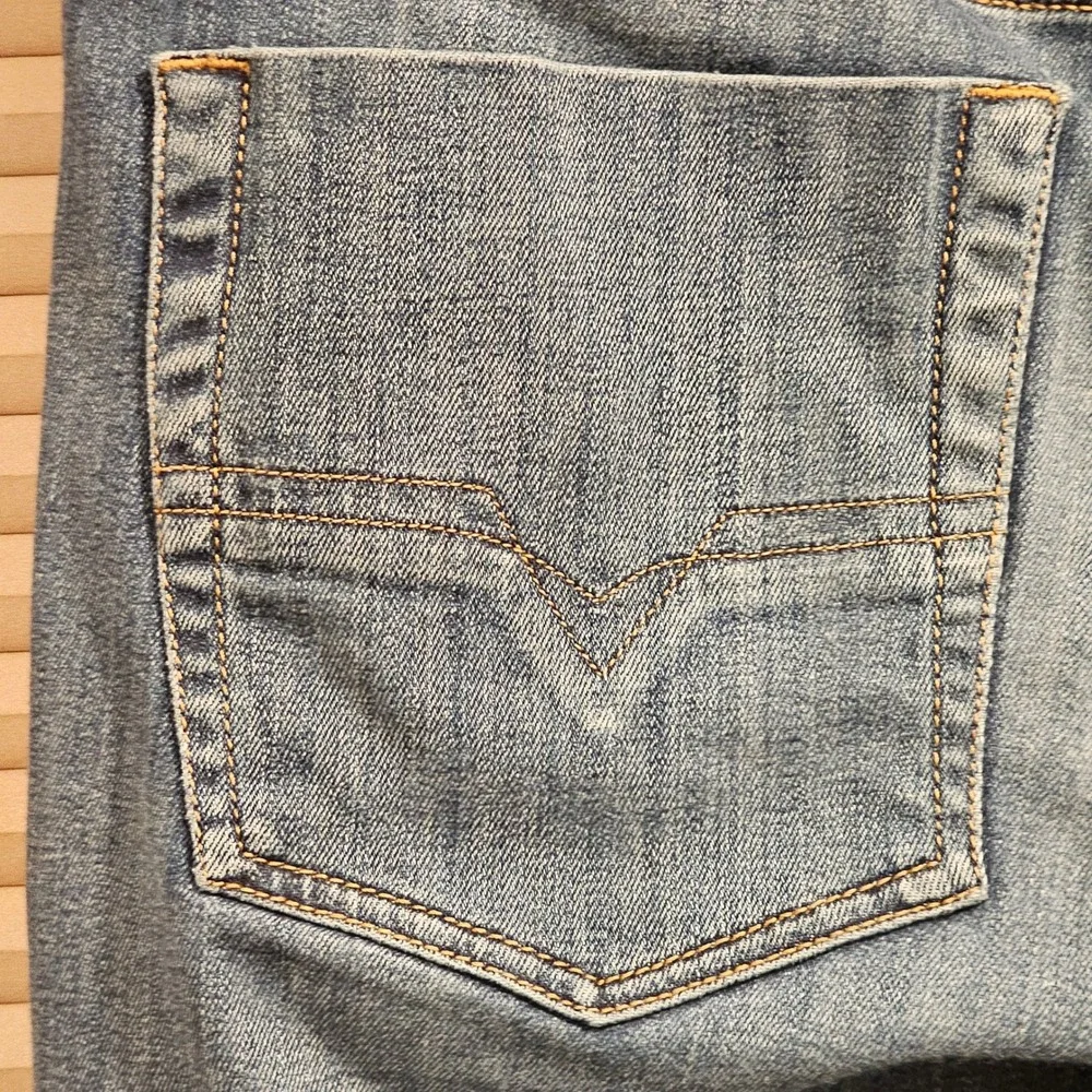 Diesel Zatiny Bootcut Jeans Mens W34 L32 Blue Medium Wash Stretch 09A80‎